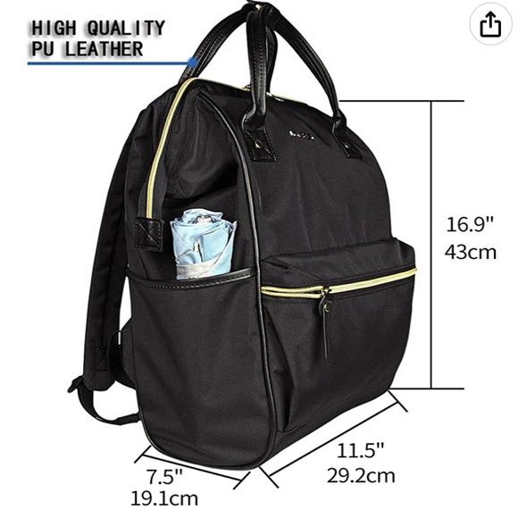 Kroser backpack with laptop protection/usb charge port. Black. Great work/travel - Picture 5 of 10